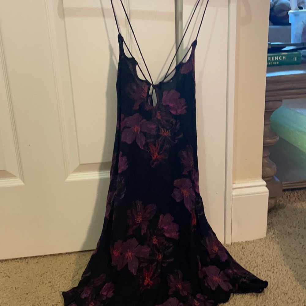 Womens low cut and backless mini dress